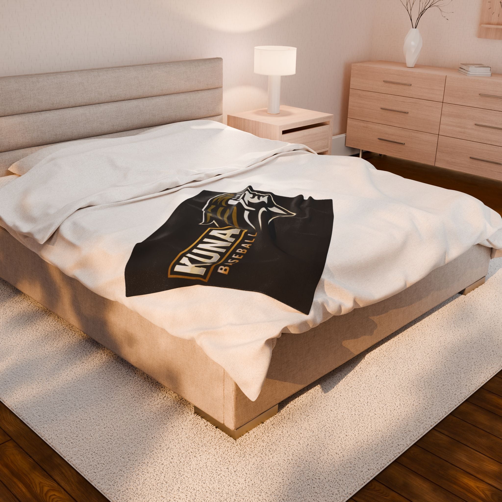 Kaveman Baseball Logo Blanket