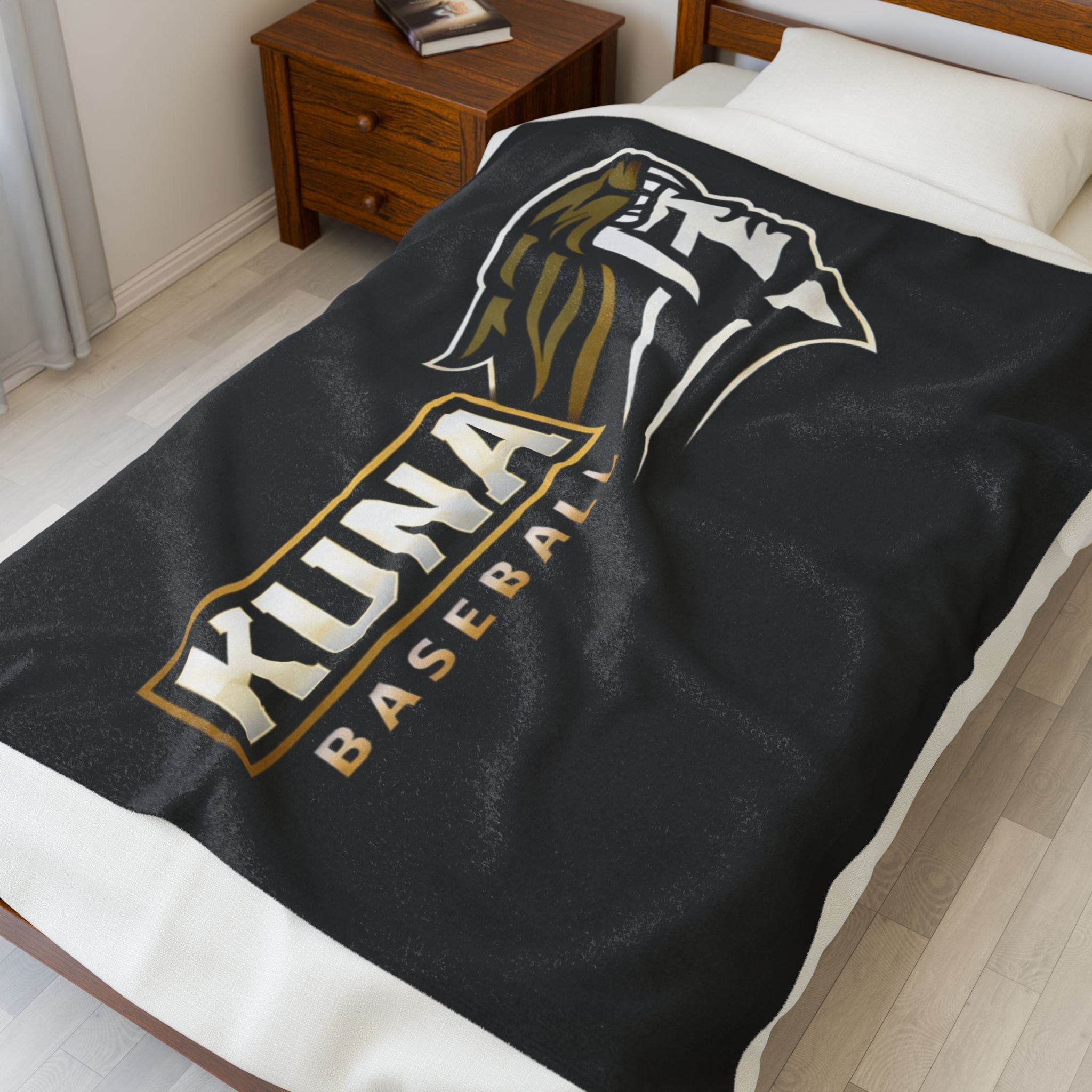 Kaveman Baseball Logo Blanket
