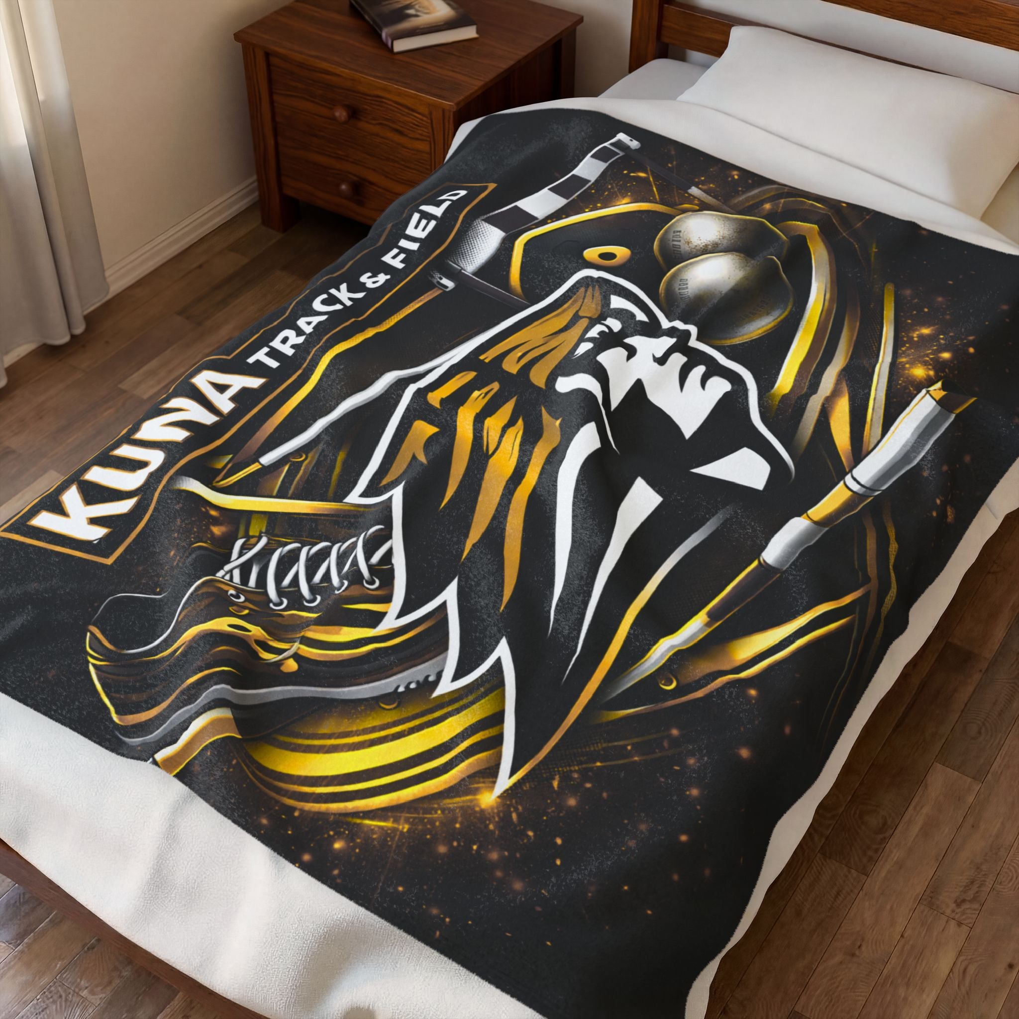 Kuna Track and Field Equipment Fleece Blanket