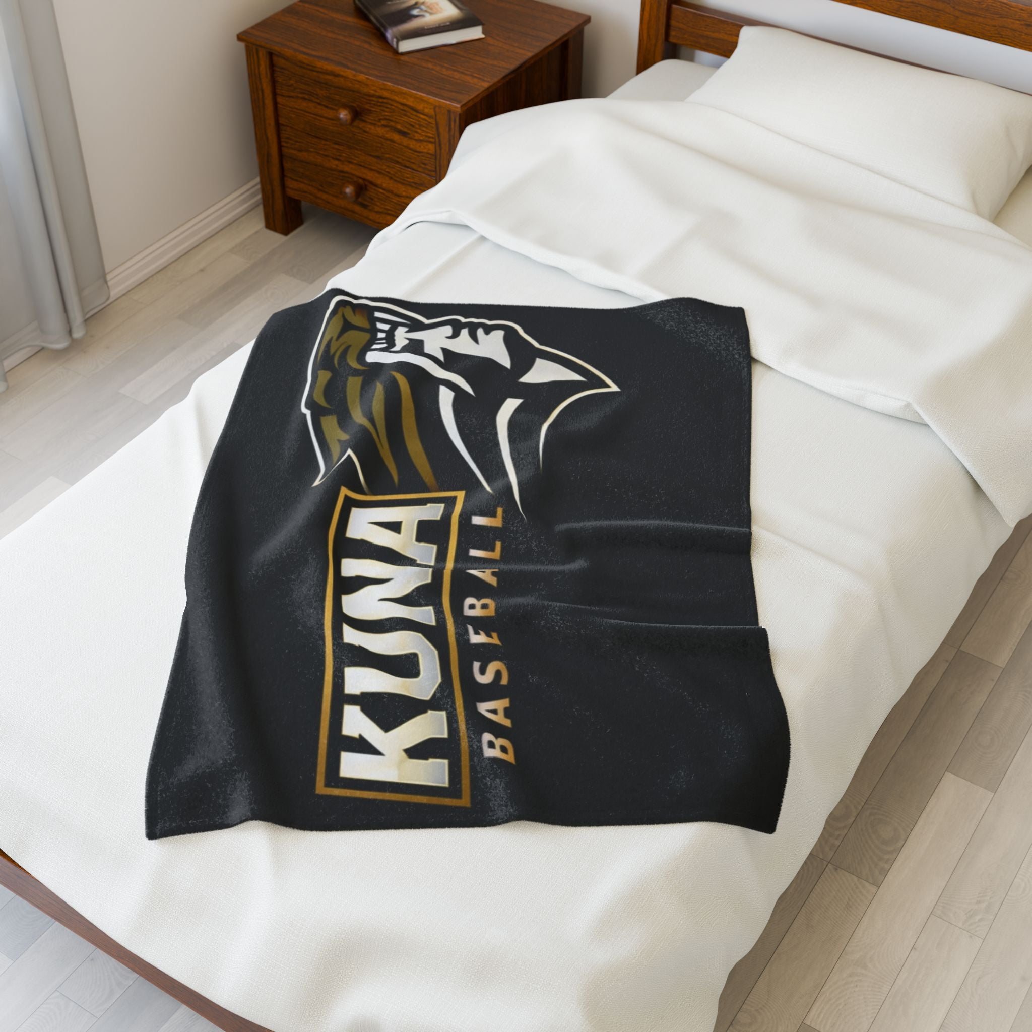 Kaveman Baseball Logo Blanket
